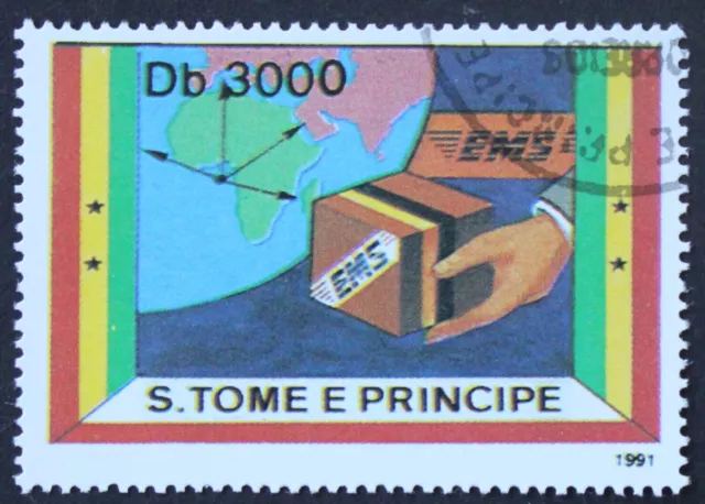 Sao Tome e Principe: Michel-Nr. 1301 "Express-Eilmarke" aus 1991, gestempelt