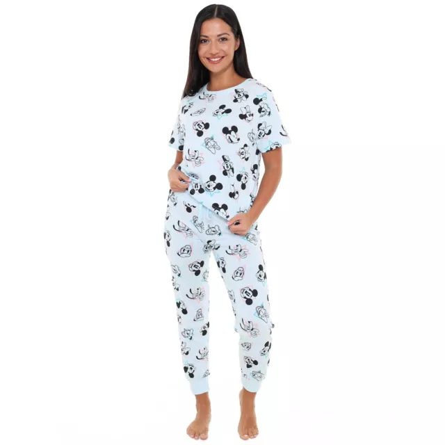 Disney Ladies Pyjamas Mickey Mouse & Friends PJs Official