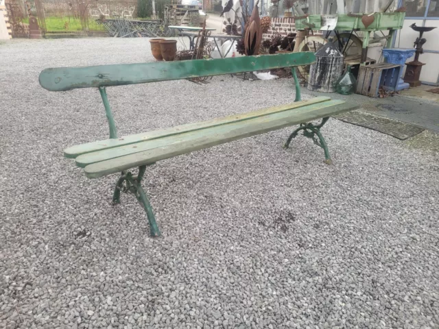 Ancien Banc De Jardin En Fonte