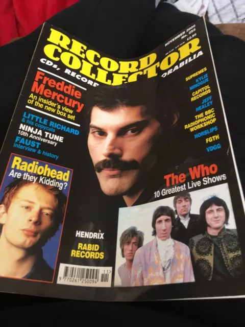 RECORD COLLECTOR Magazine #255 - November 2000 - Freddie Mercury, Radiohead