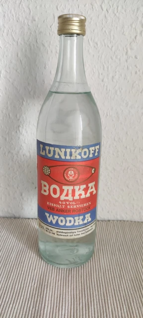 DDR ORIGINAL SCHNAPS Lunikoff Vodka Wodka 40% 0,7 Liter - Rarität EUR ...