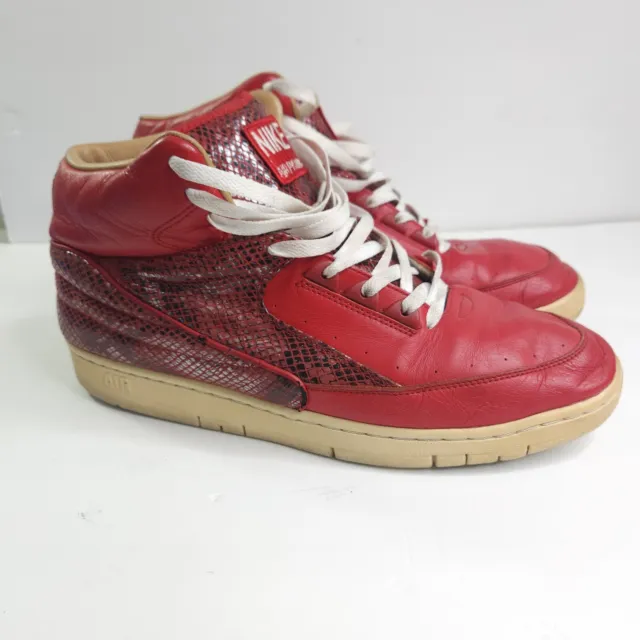 NIKE AIR PYTHON LUX Men Size 14 Red Athletic Casual Shoes Sneakers ...