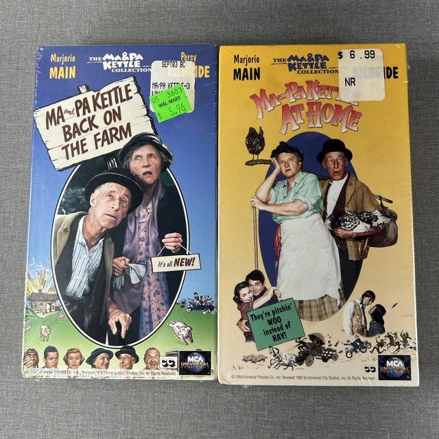 MA & PA Kettle VHS Lot NEW SEALED On Vacation + Back On The