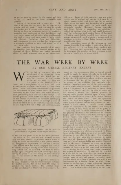 1914 Ww1 Article & Pics War News Map Allies Battle Line Laon Guns Rafted