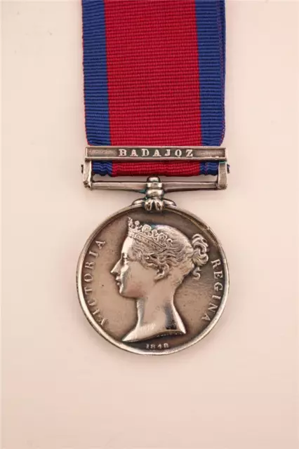 British Army MGSM Military General Service Medal Badajoz Clasp Napoleonic wars