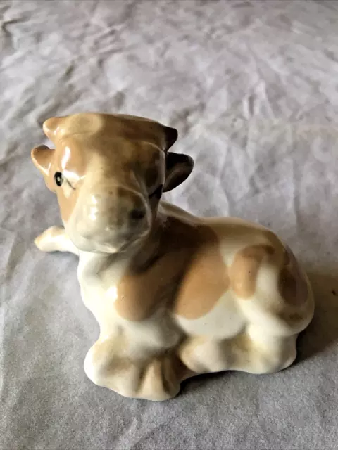 Vintage Szeiler Pottery Calf -  4. inch long x 3. inch tall