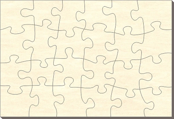 30x Blanko-Puzzles Zum Bemalen - 23x20cm Weiße Puzzles Für DIY-Projekte