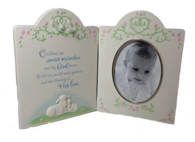 Hallmark Porcelain Picture Frame Baby's Special Moments Baby Shower Baby Gift