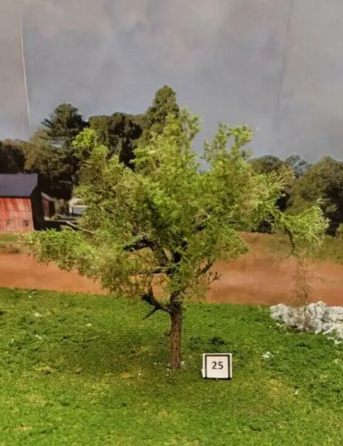 HO SCALE TREE Realistic Handmade 5.5" on30 O Diorama Model Railroad (#25)