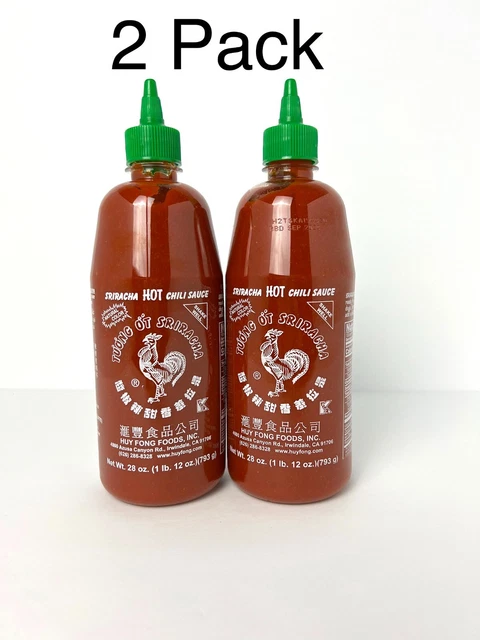 Hayfong ORIGINAL HUY FONG Foods Sriracha Hot Chili Sauce 28oz - 2 Pack £27.88 ...