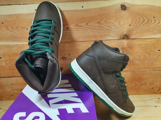 NIKE SB DUNK High Pro Baroque Brown Vegan UK9 ✓ In Hand - Main Image