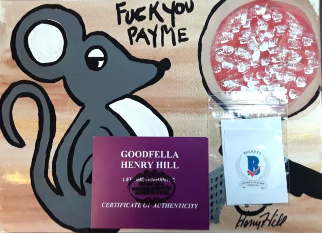 Henry Hill  Signed Goodfellas - Gangster Art - Henry Hill Coa & Beckett Coa ✅✅✅