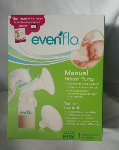 Evenflo Single Manual Breast Pump Electric Lightweight & Portable New in Box