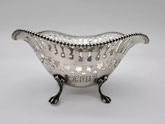 Towle Sterling Silver Oval Footed Bon Bon Dish