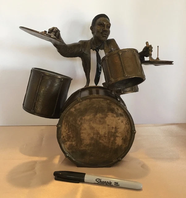 MARK HOPKINS BRONZE "Jazz Drums" w original box & certificate 1,598.00