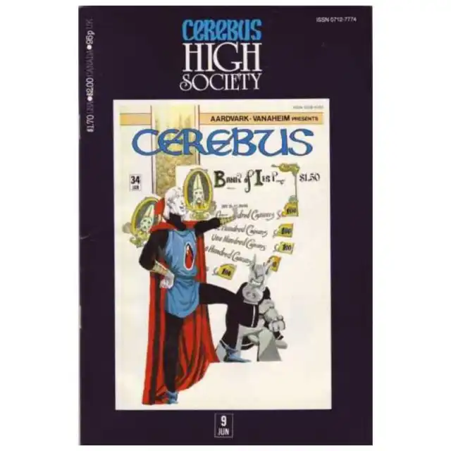 Cerebus: High Society #9 in Near Mint condition. Aardvark-Vanaheim comics [t;