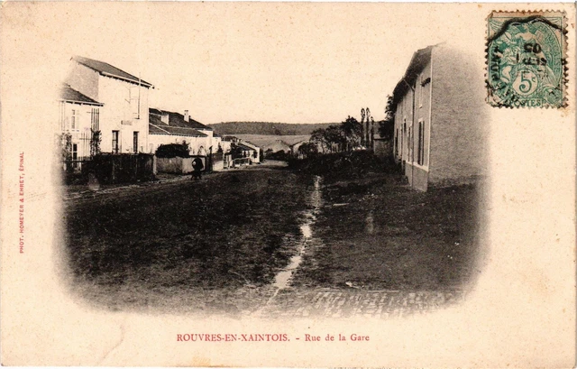 CPA ROUVRES-en-XAINTOIS-Rue de la Gare (184756)