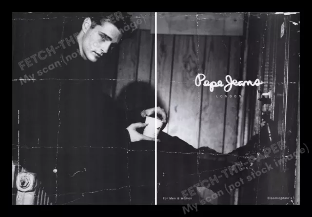 Pepe Jeans 1990s Print Advertisement Ad (2 pages) 1993 Jason Priestley