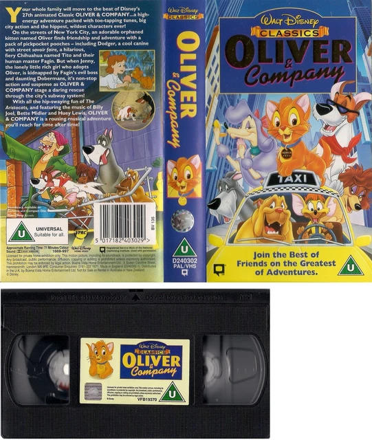 OLIVER AND COMPANY [VHS] [VHS Tape] £9.68 PicClick UK