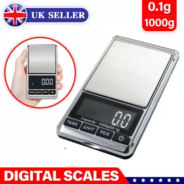 Digital Weighing Scales Jewellery Gold Mini Micro Pocket Electronic 0.1g 200g