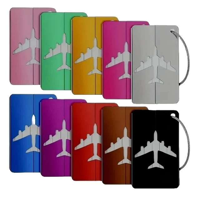 1 Pcs Metal Luggage Tag Suitcase ID  Label Baggage Address Travel