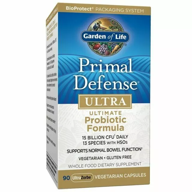 Garden of Life Primal Defense Ultra Probiotic Formula Vegetarian Capsules 90
