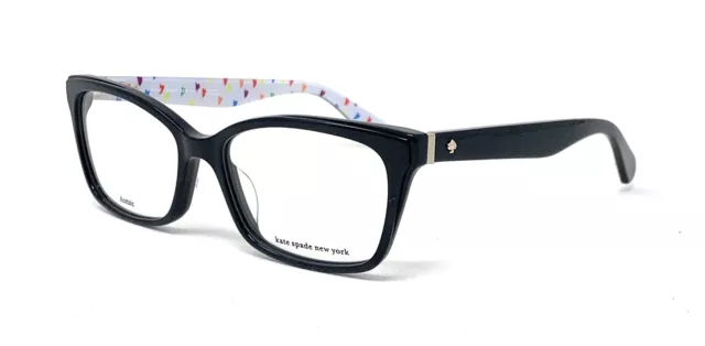 Anteojos de gato KATE SPADE Jeri 6ZL negros multicolor para mujer borde completo 54 mm