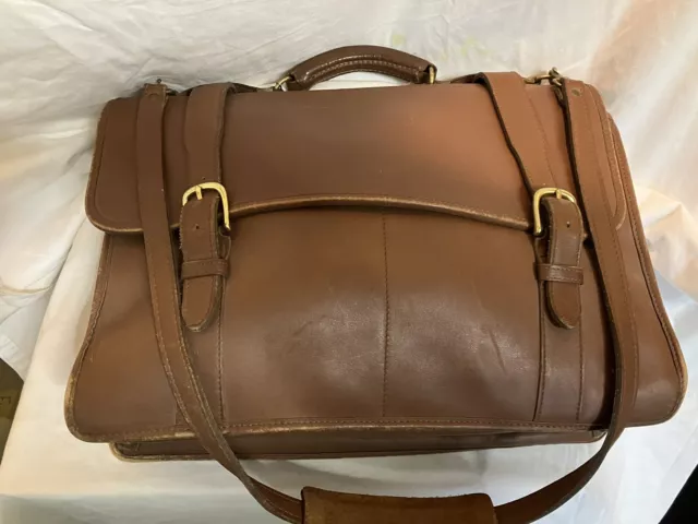 Jack Georges University Executive Leather Briefcase Lawyer Doctor