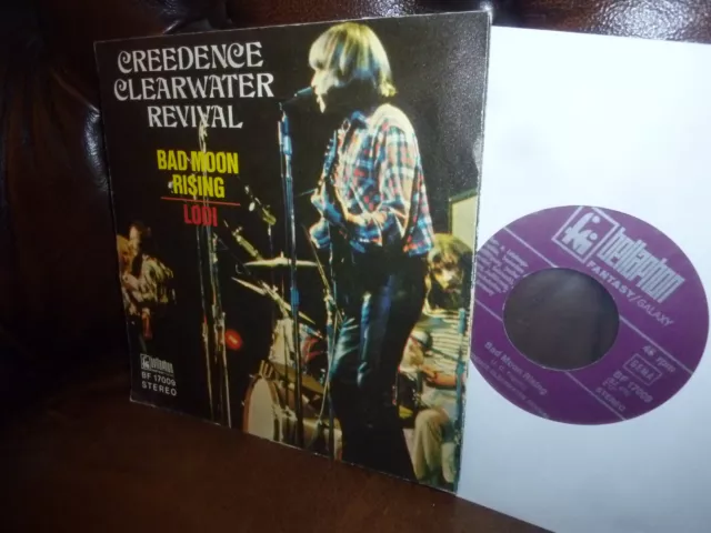 CCR Creedence Clearwater Revival, Bad Moon Rising, German Bellaphon BF 17009 7"