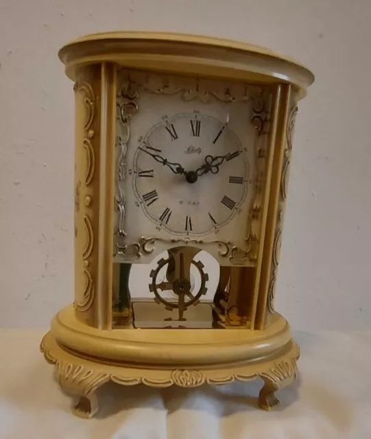 Schatz&Sohn Bagalit Kaminuhr Kaminuhr Deutsche Wertarbeit Zelluloid Desk Clock