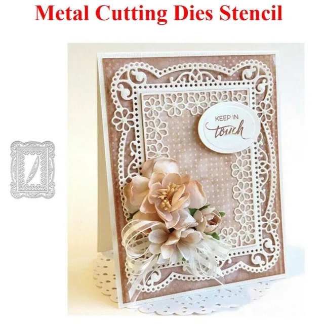 Blumen Stanzschablone / Cutting dies für Big Shot Lace Flowers Frames Stencil ED