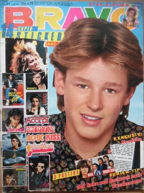 BRAVO 21 - 1985 B Madonna Westernhagen Scorpions Brooke Shield John James Shaky