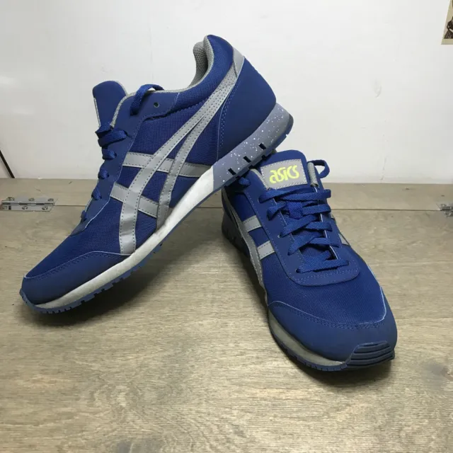 Asics Curreo trainers size 8.5 navy blue and grey barely worn great condition