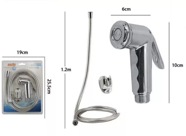 Kit Doccetta Doccino Bidet Bidè Intimo Anziani Disabili Laccio Staffa 69312 dfh