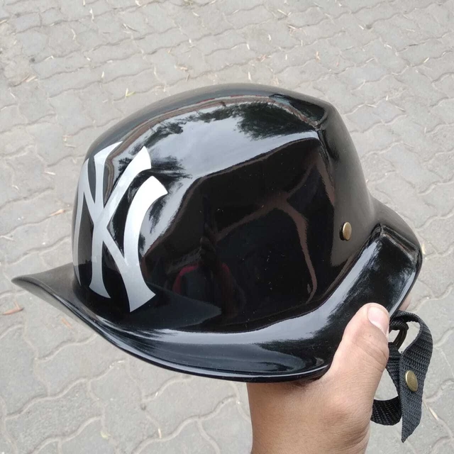 Motorcycle Helmet Bucket hat Style fiberglass custom Helmet Bike black NYC