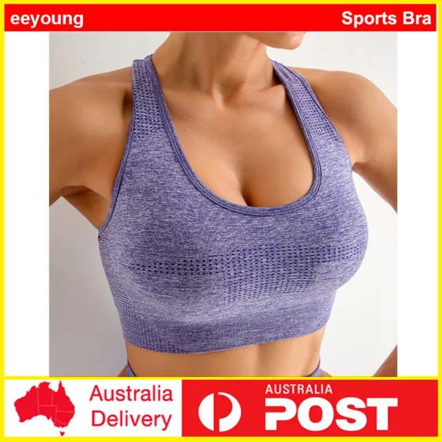 WOMENS SPORTS BRA Wirefree Fitness Bra Breathable Sports Nylon Underwear  Sports $16.39 - PicClick AU
