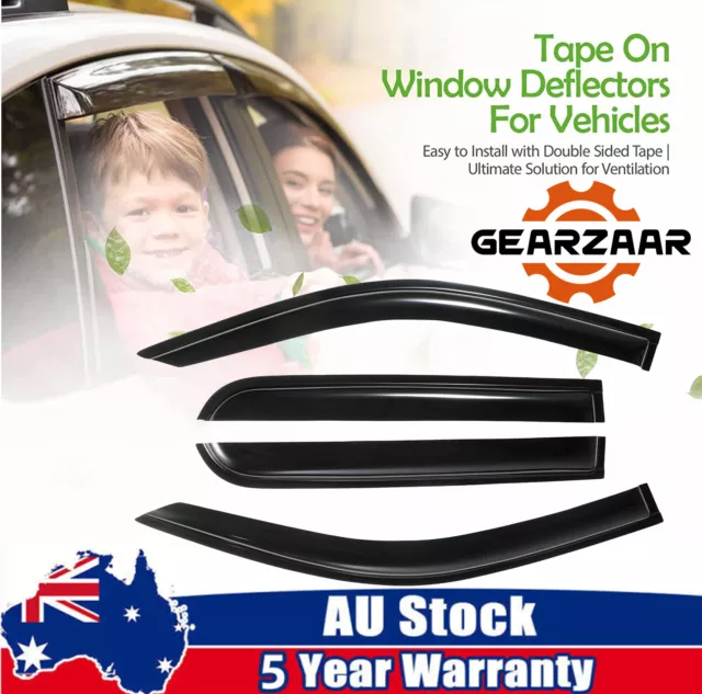 Window Visor Wind Rain Deflector Guard Weather Shield fit for Toyota Hilux 15-20