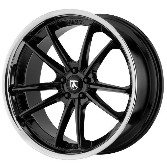 Asanti ABL-23 DELTA 22x10.5 5x120 +35mm Gloss Black SSL Wheel Rim 22" Inch