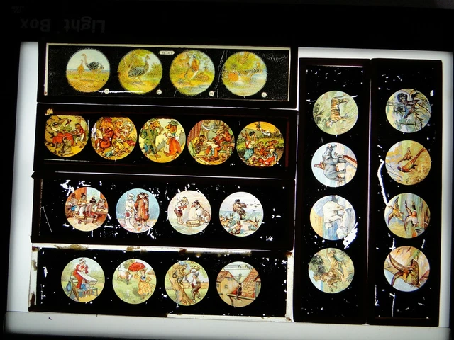 LOT 14 PLAQUES De LANTERNE MAGIQUE VERRE LACTALE D ARGENT BATEAUX Epoque 1900 Imgx1200 982