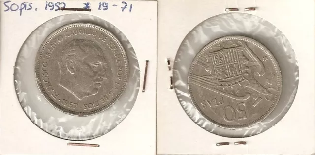 50 Pesetas 1957 * 71 España (Lote 053)