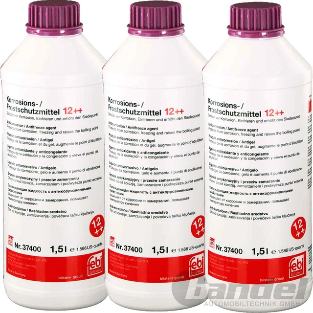 3x1,5L 37400 FEBI ANTIGELO REFRIGERANTE CONCENTRATO G12++ per VW AUDI SEAT SKODA
