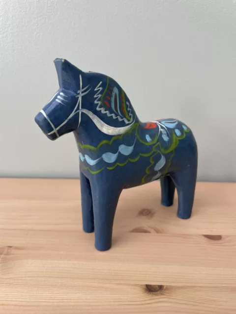 Nils Olsson 12.5cm Blue Dala Horse