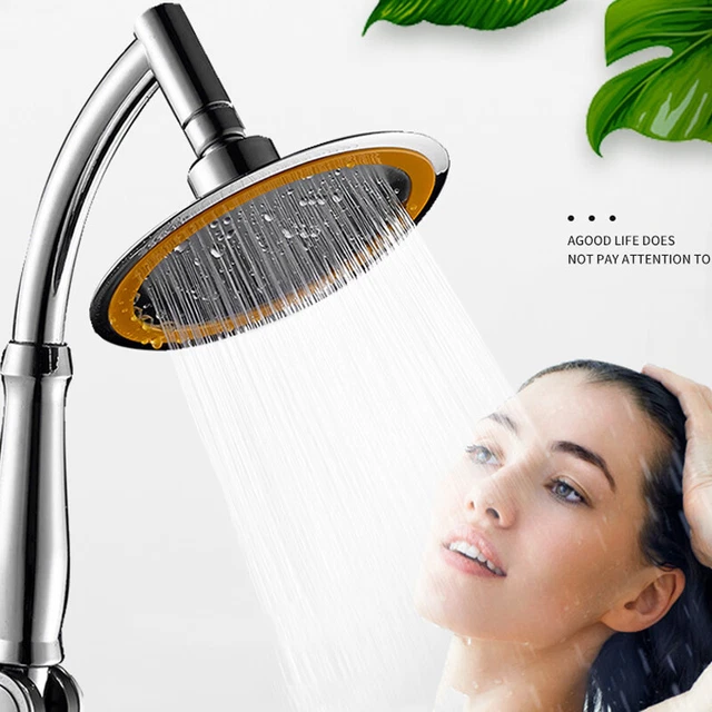 6Inch High Pressure 360° Adjustable Large Rainfall Sprayer Bathroom Shower H#w#