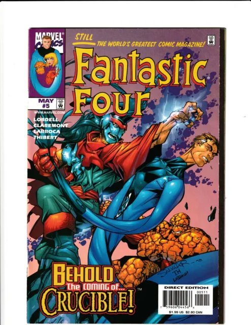 Fantastic Four #5 Marvel 1998 NM 9.4  Salvador Larroca cover.