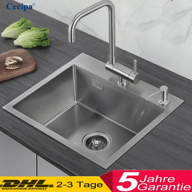 LAVELLO CUCINA ACCIAIO Inox Lavello Da Incasso Lavello Angolare Con Set - Foto 13