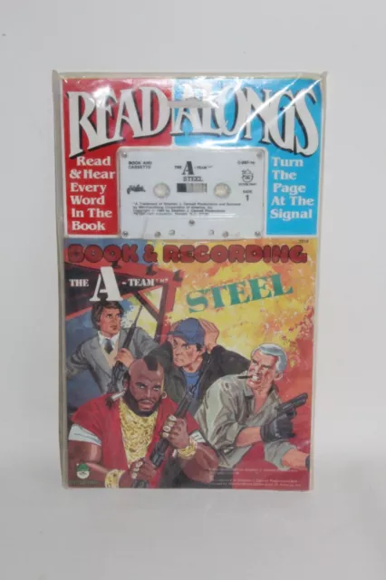 1984 The A-TEAM Book & Cassette Recording Read Along Still Sealed Mr T Peter Pan