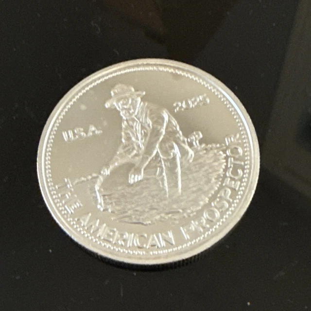 2025 ENGELHARD AMERICAN Prospector 1 oz .999 Silver Round Ships