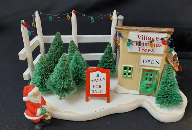 Vintage Dept 56 Snow Village Tree lot Accessory and box. Retired. Christmas