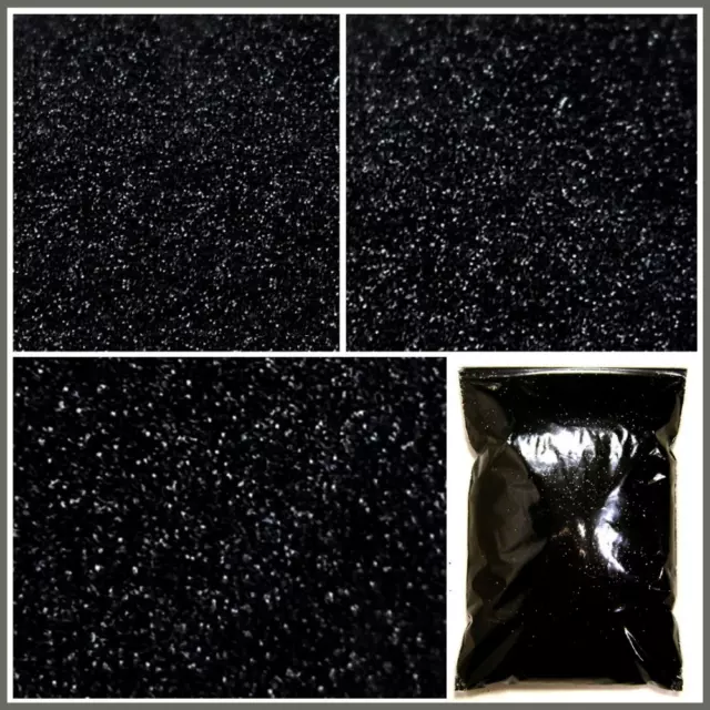 2lb / 907g Intense Black Metal Flake .004", .008", .015", .025" Bulk Metalflake