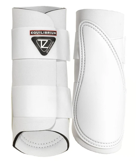 Equilibrium Tri-Zone BRUSHING Splint BOOTS Durable Tough Lightweight White - LGE